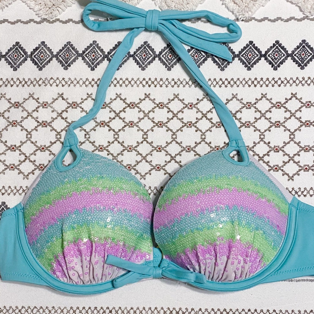 VS Sparkly Bombshell Swim Top 34B